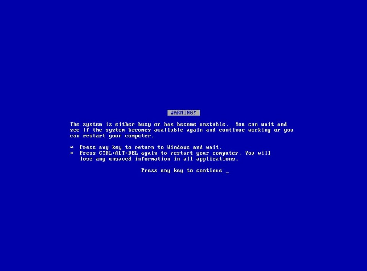 Microsoft Sega Blue Screen