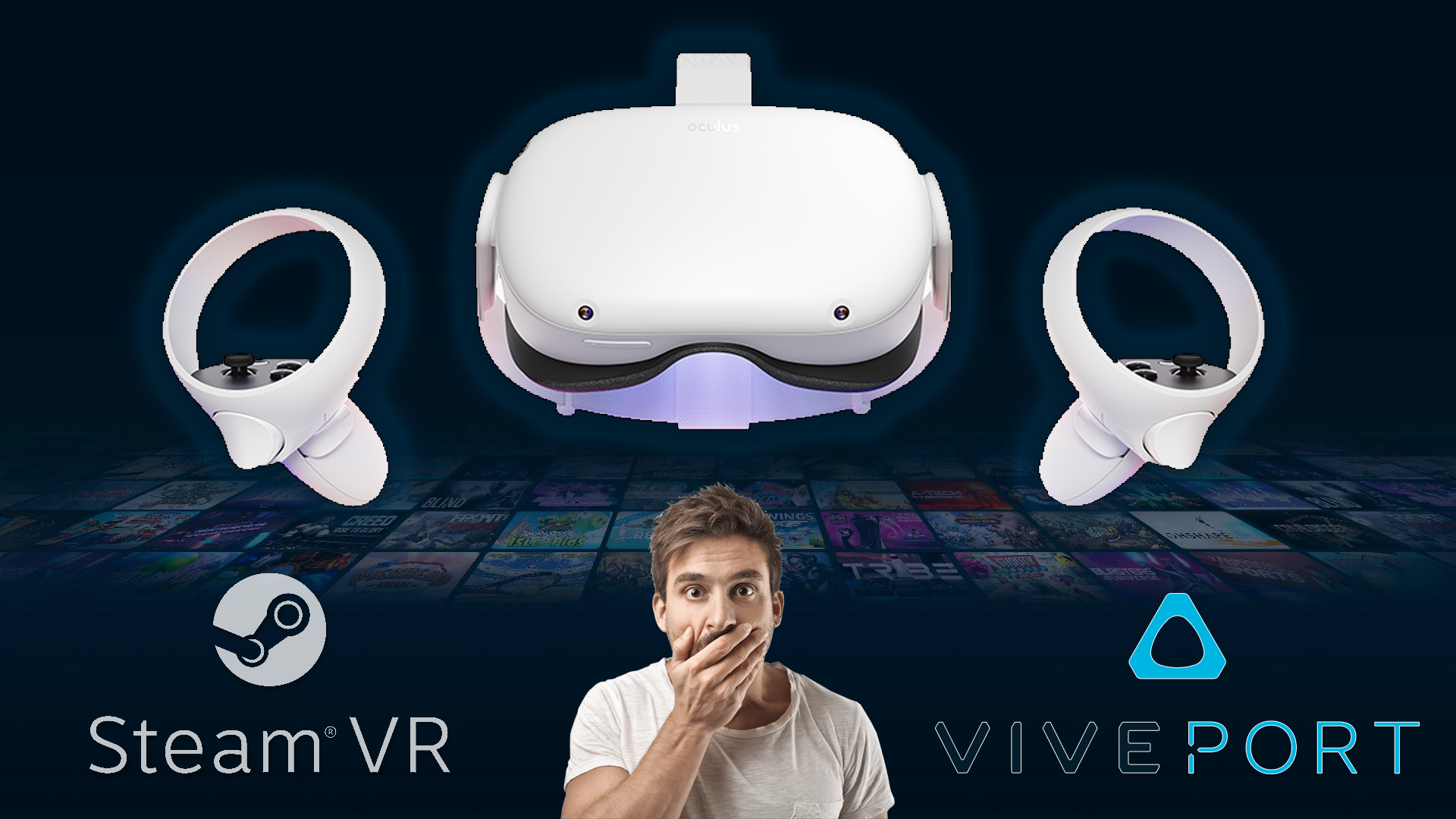 VR рабочий. Virtua Quest. Oculus Quest 2 no Command. Virtual desktop VR logo.