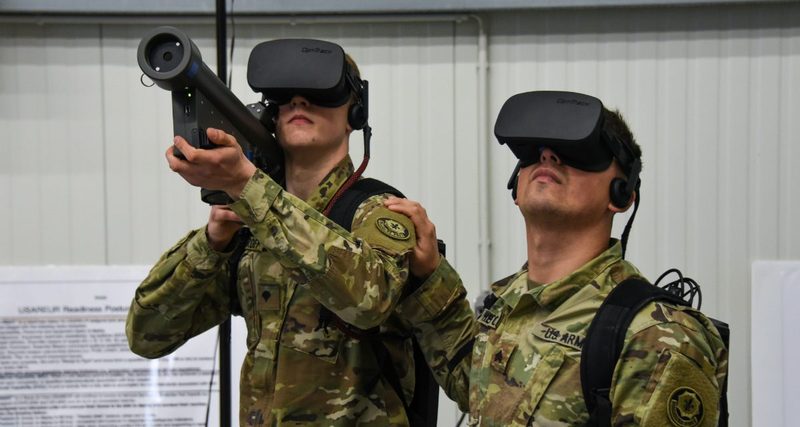 VR army training