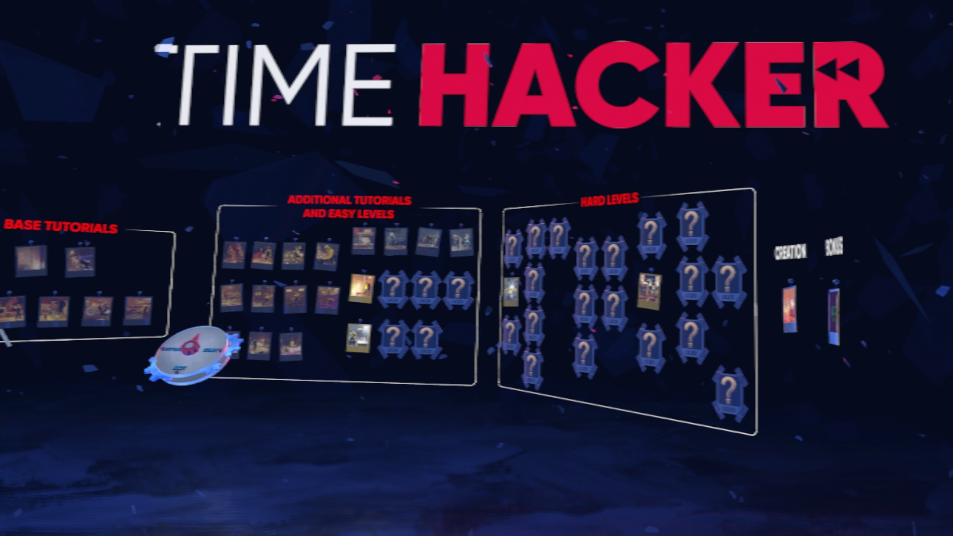 Time Hacker - Menú del juego