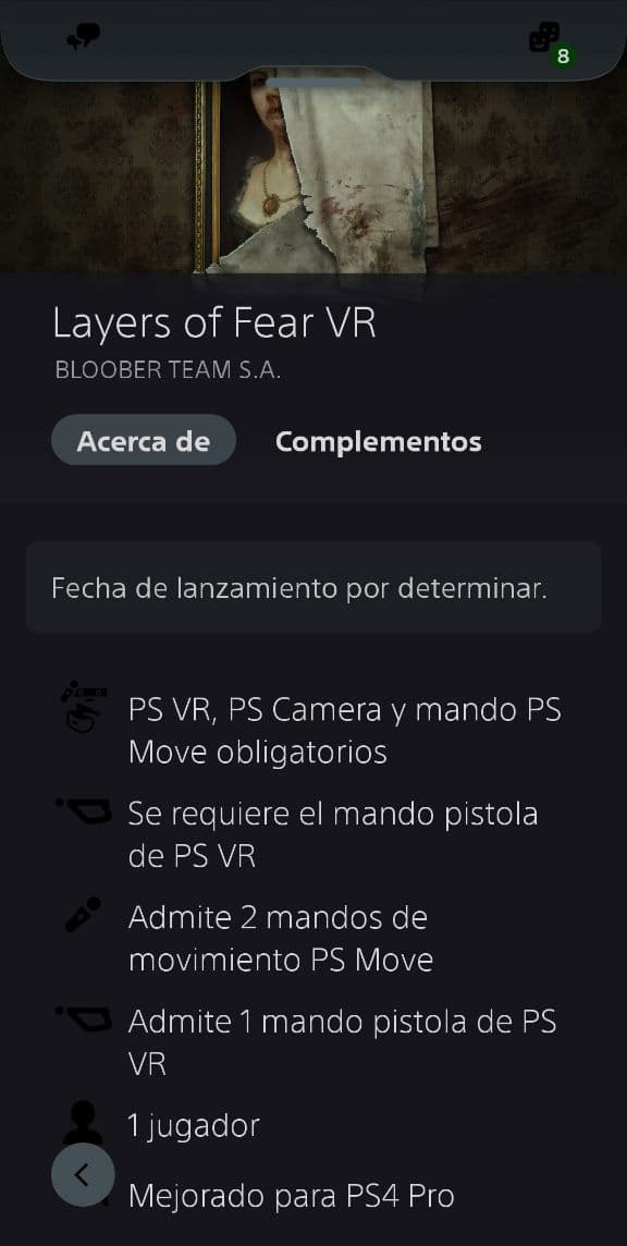 Layers of Fear VR para PSVR