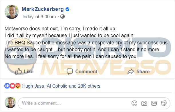 Zuckerberg confess: Metaverse does not exit